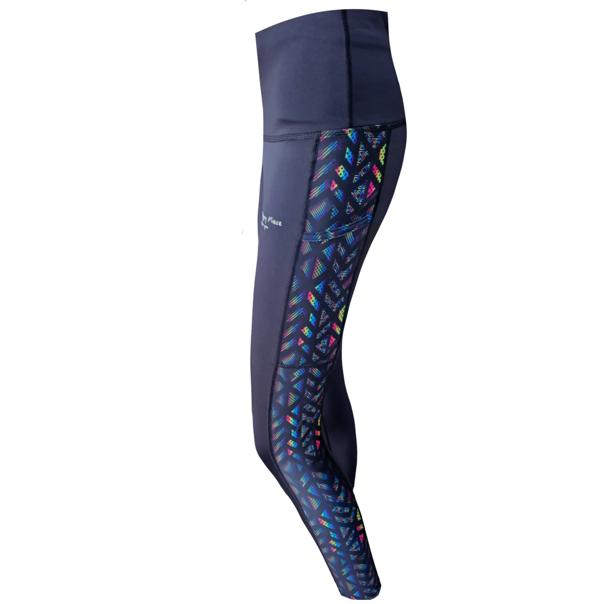 Neon Aztec Peekaboo LEGGINGS