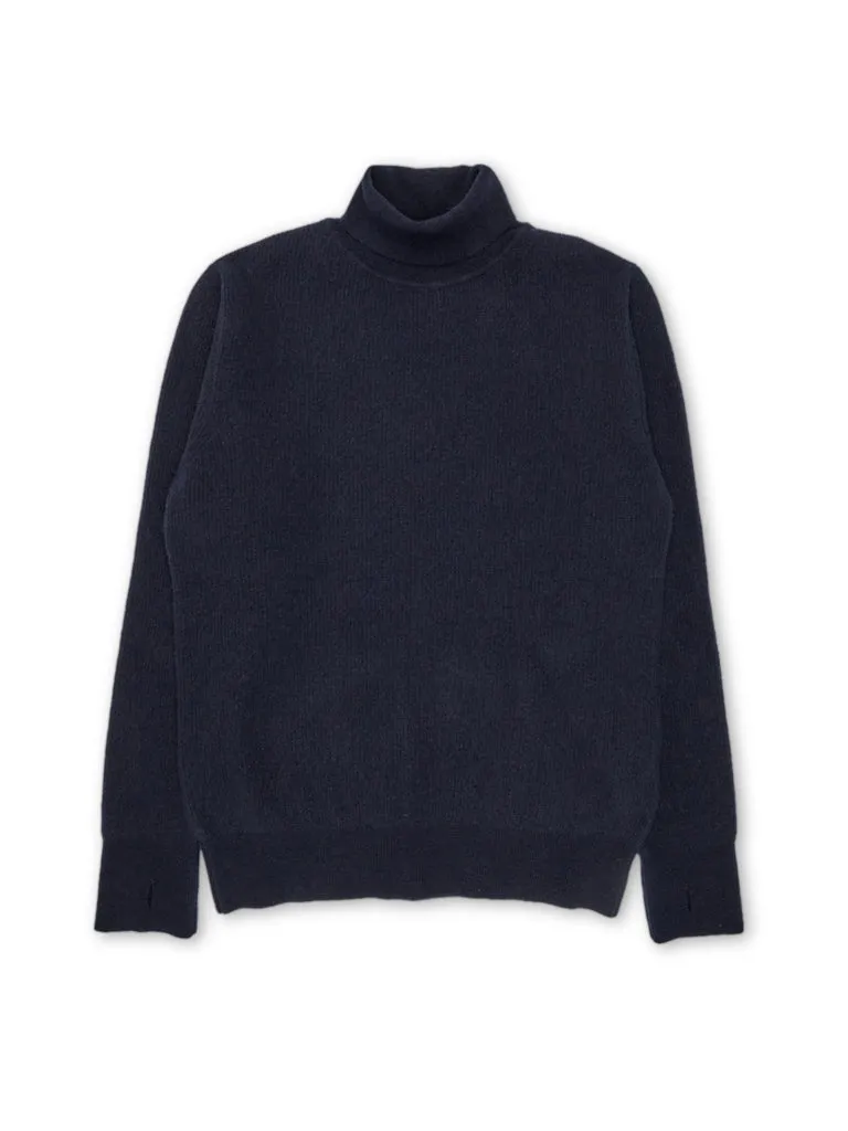 Oliver Spencer Talbot Roll Neck Sweater in Hartwell Navy
