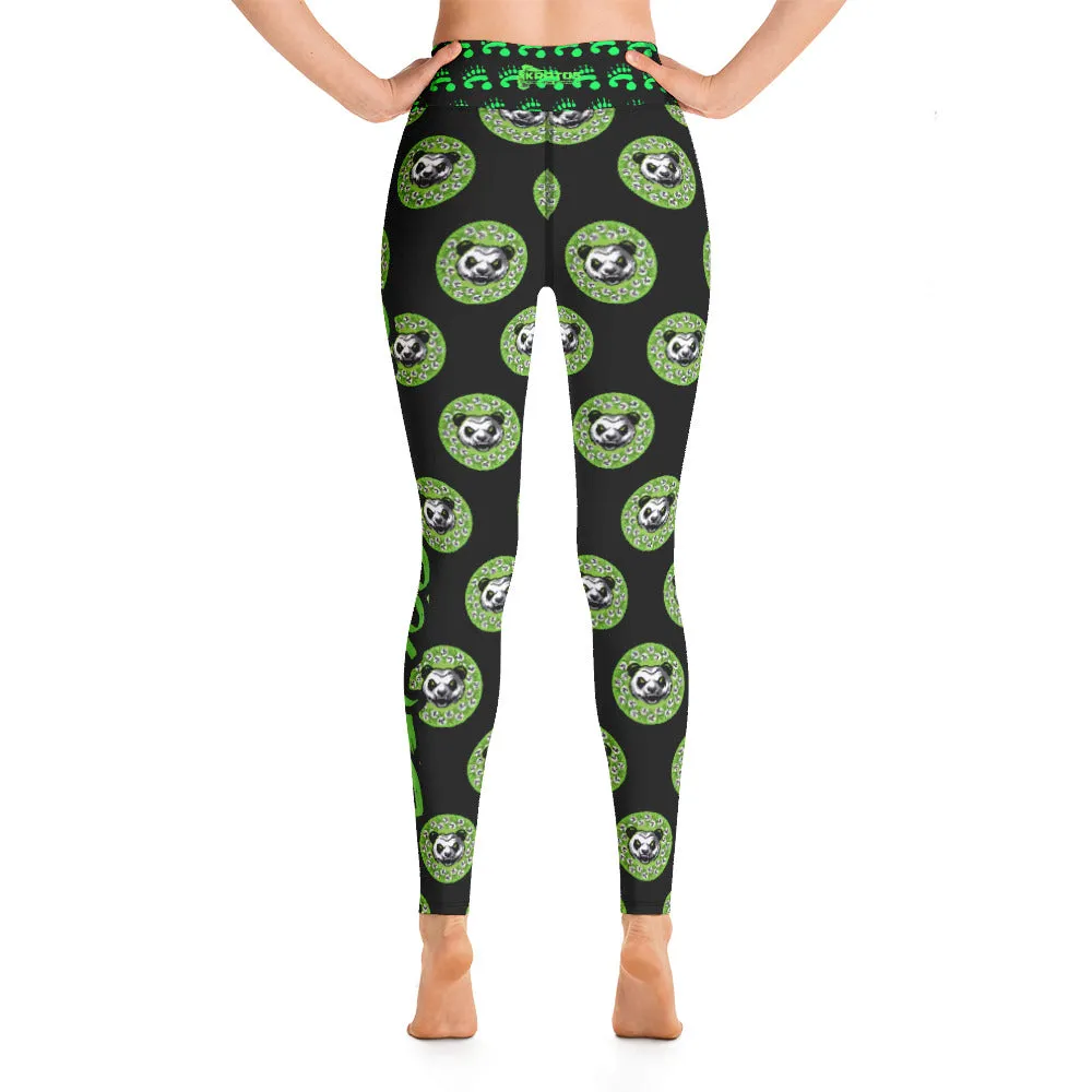 PandaPwr Logo Pattern Yoga Leggings