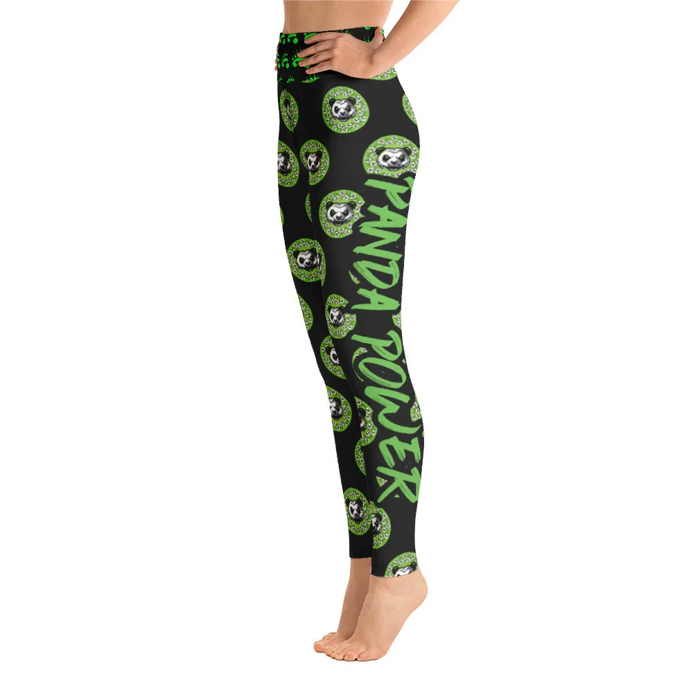 PandaPwr Logo Pattern Yoga Leggings