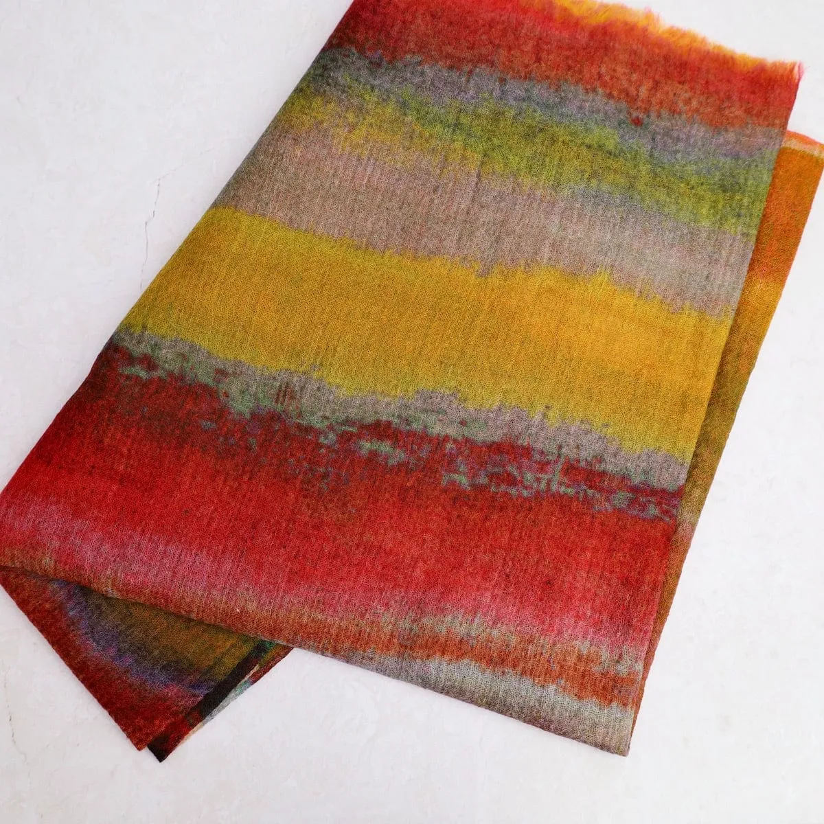 Pangden Wool Scarf - Bright Stripe