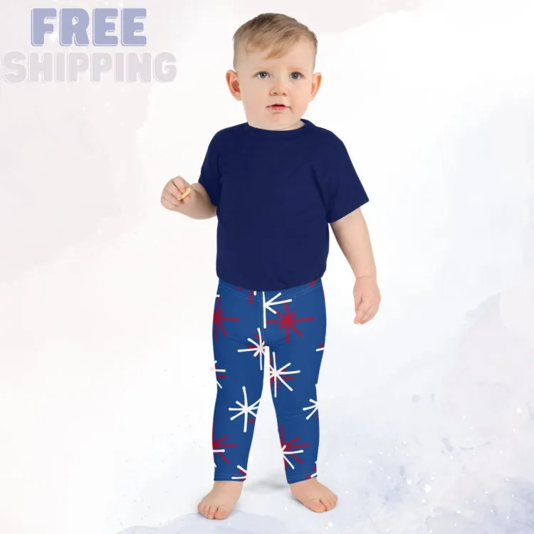 Patriotic Blue  Kid Leggings