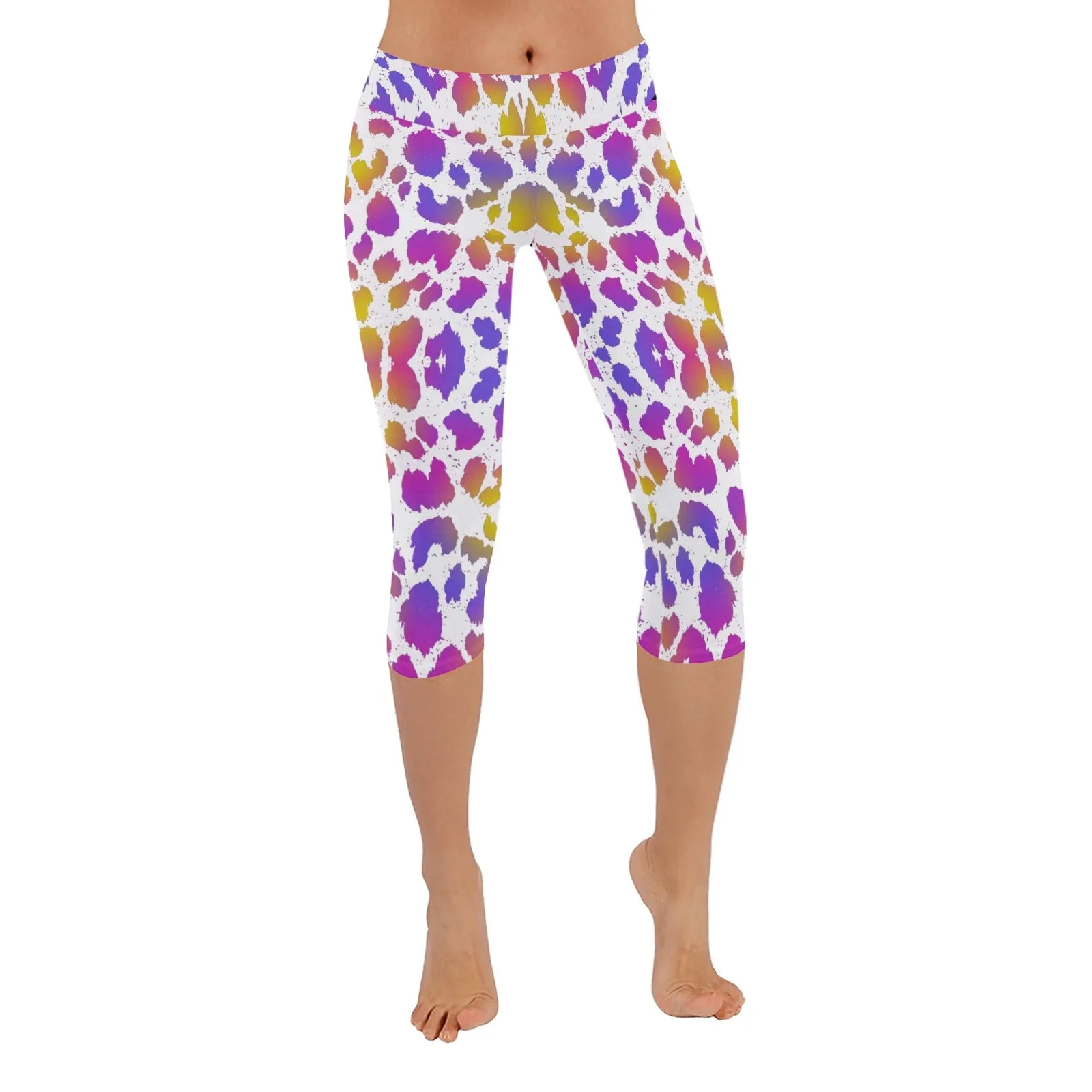 Pretty Leopard Capri Leggings up to 5 XL