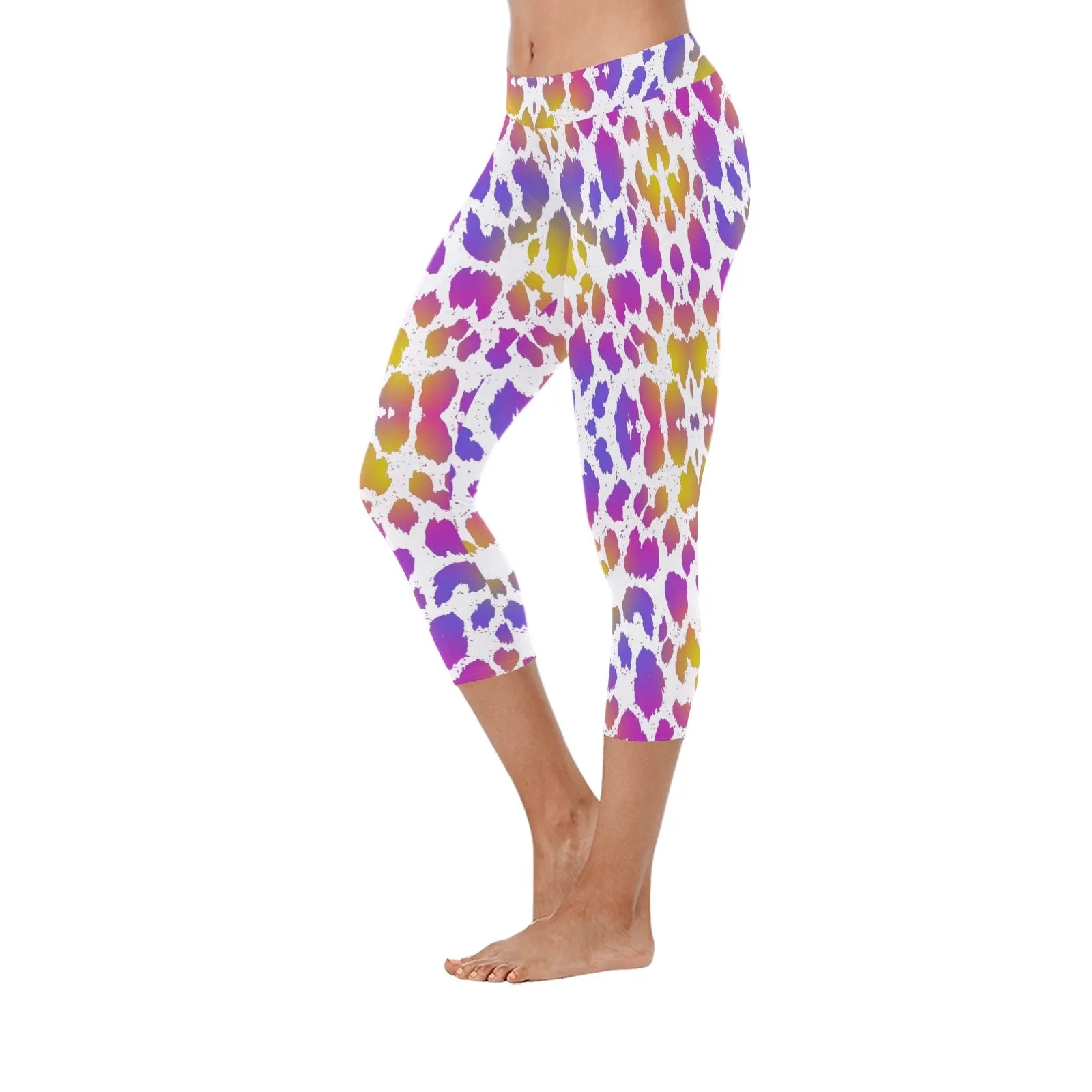 Pretty Leopard Capri Leggings up to 5 XL
