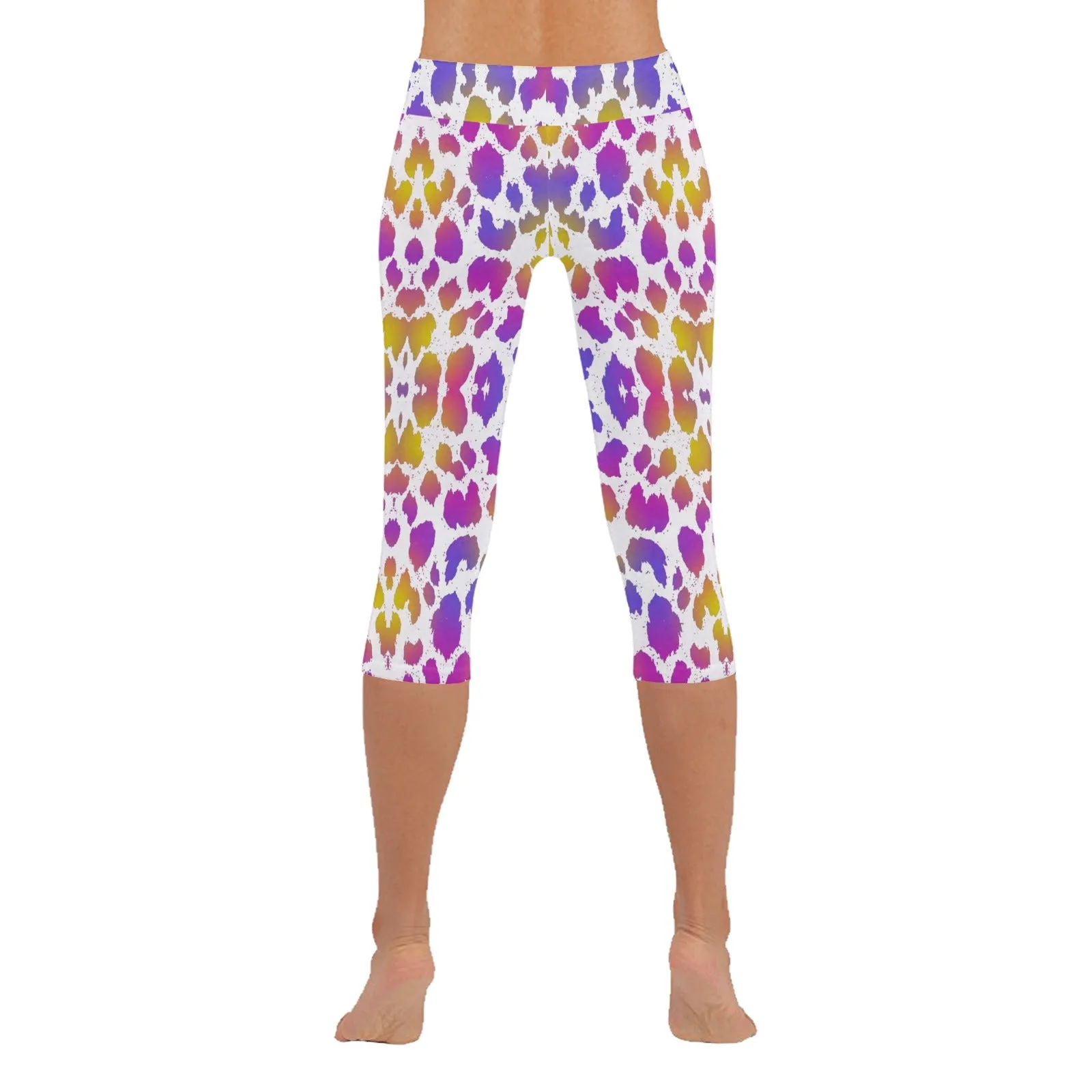 Pretty Leopard Capri Leggings up to 5 XL