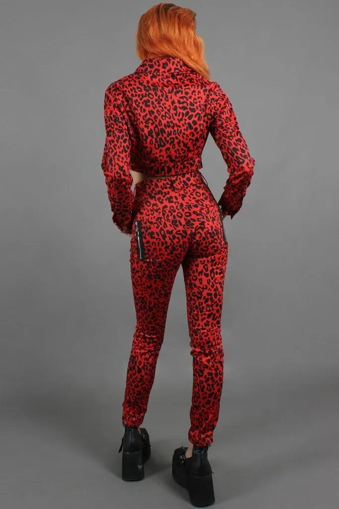 Red Leopard Print Jacket