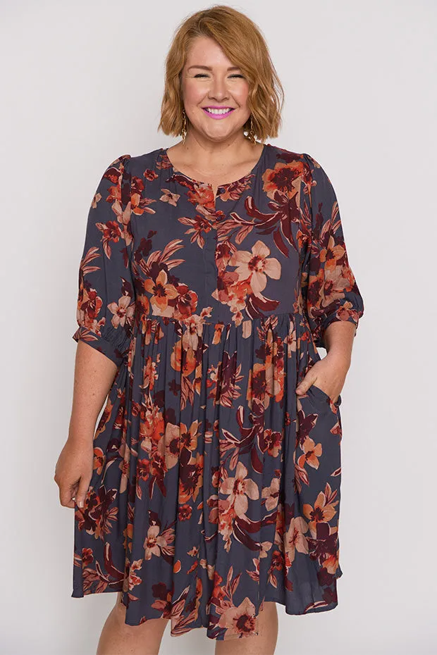 Rhonda Wall Flower Dress