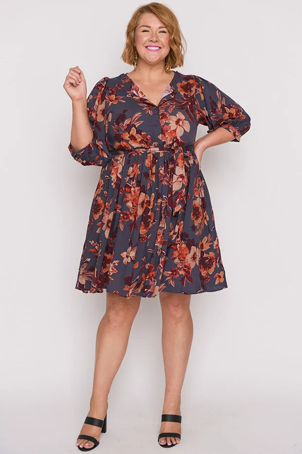 Rhonda Wall Flower Dress