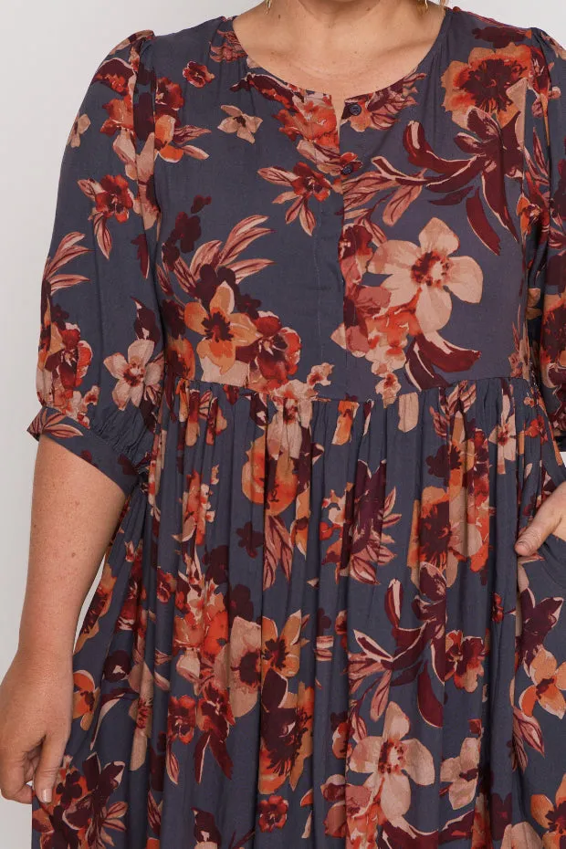 Rhonda Wall Flower Dress