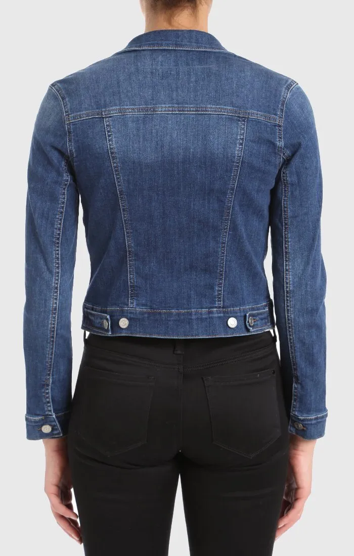 SAMANTHA JACKET IN DARK INDIGO TRIBECA