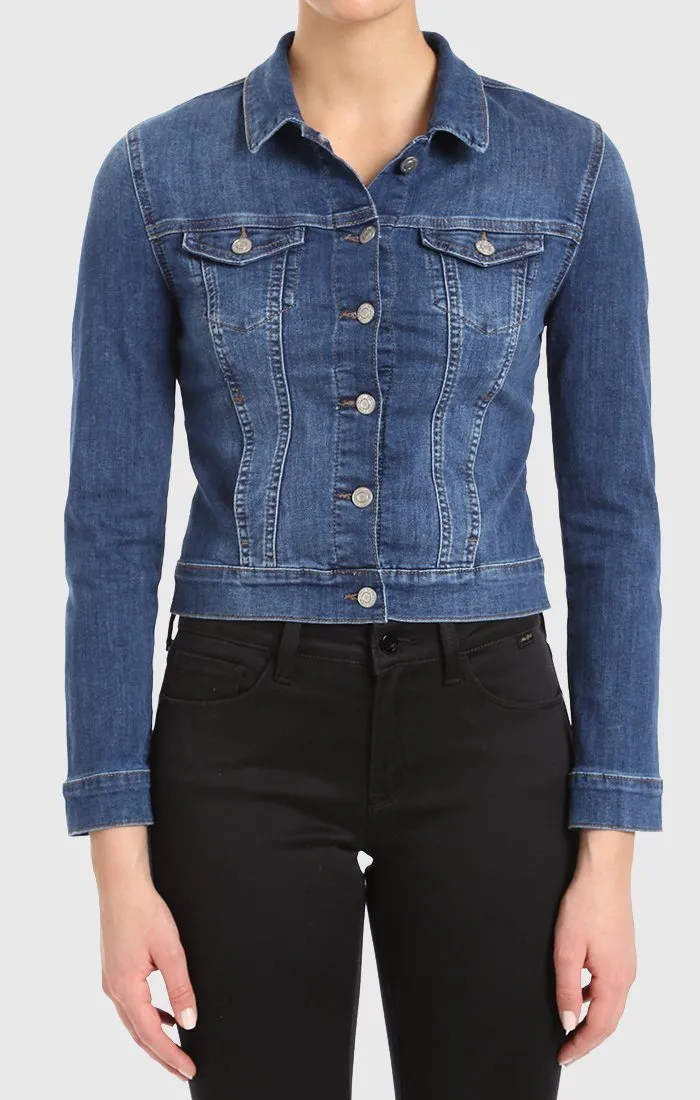 SAMANTHA JACKET IN DARK INDIGO TRIBECA
