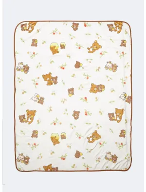 San-x Rilakkuma Meets Honey Fleece Blanket