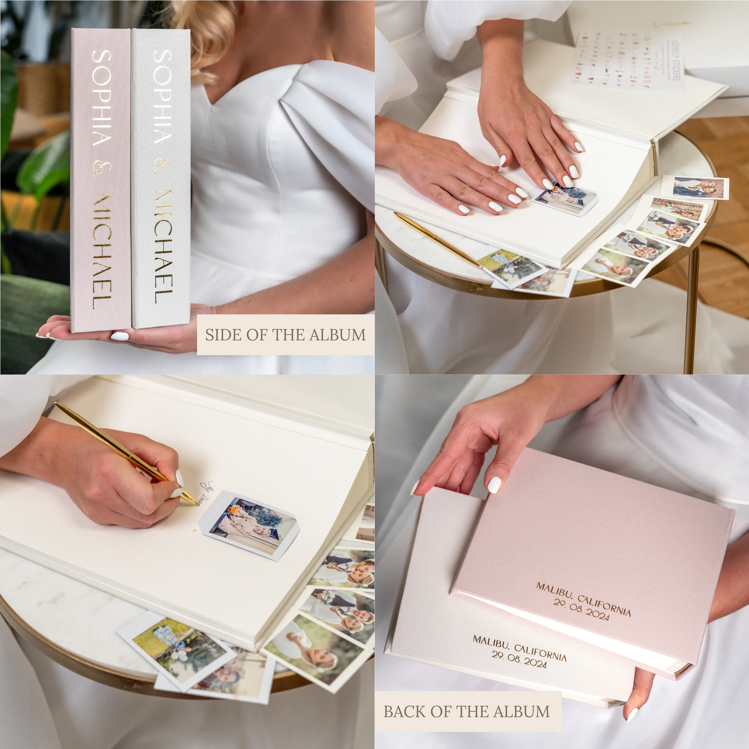 Silky White   Real Gold | Guest Book