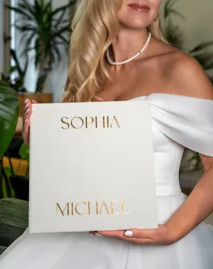 Silky White   Real Gold | Guest Book