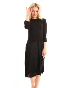 Slimit 41" Black/Black Long Sleeve Shell Slip Adjustable Neck