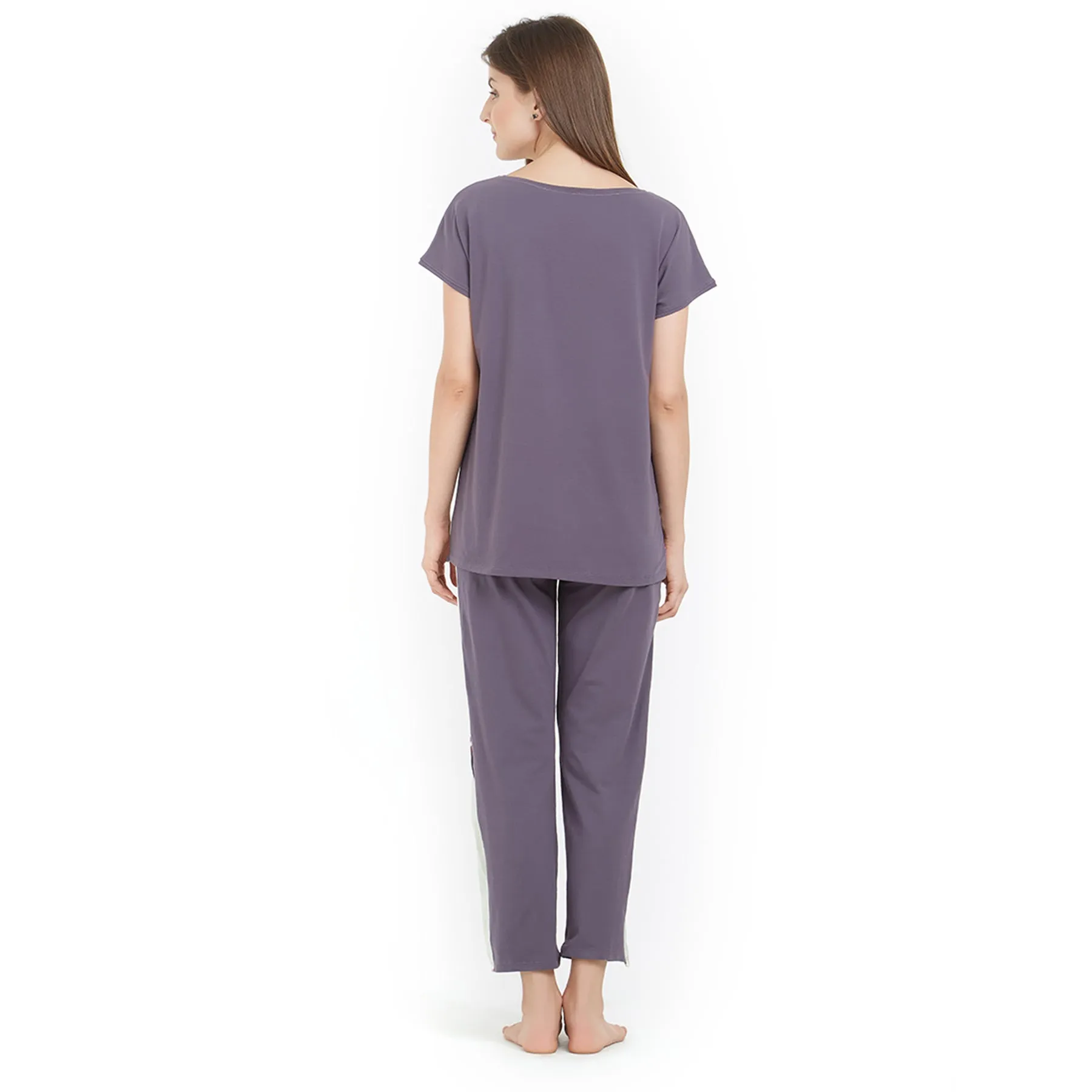 Soft Cotton Top & Pyjama Set with a gorgeous pastel print- NT-103