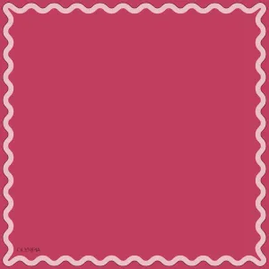 Sophie Raspberry Fizz Silk Cotton Scarf - 54x54cm