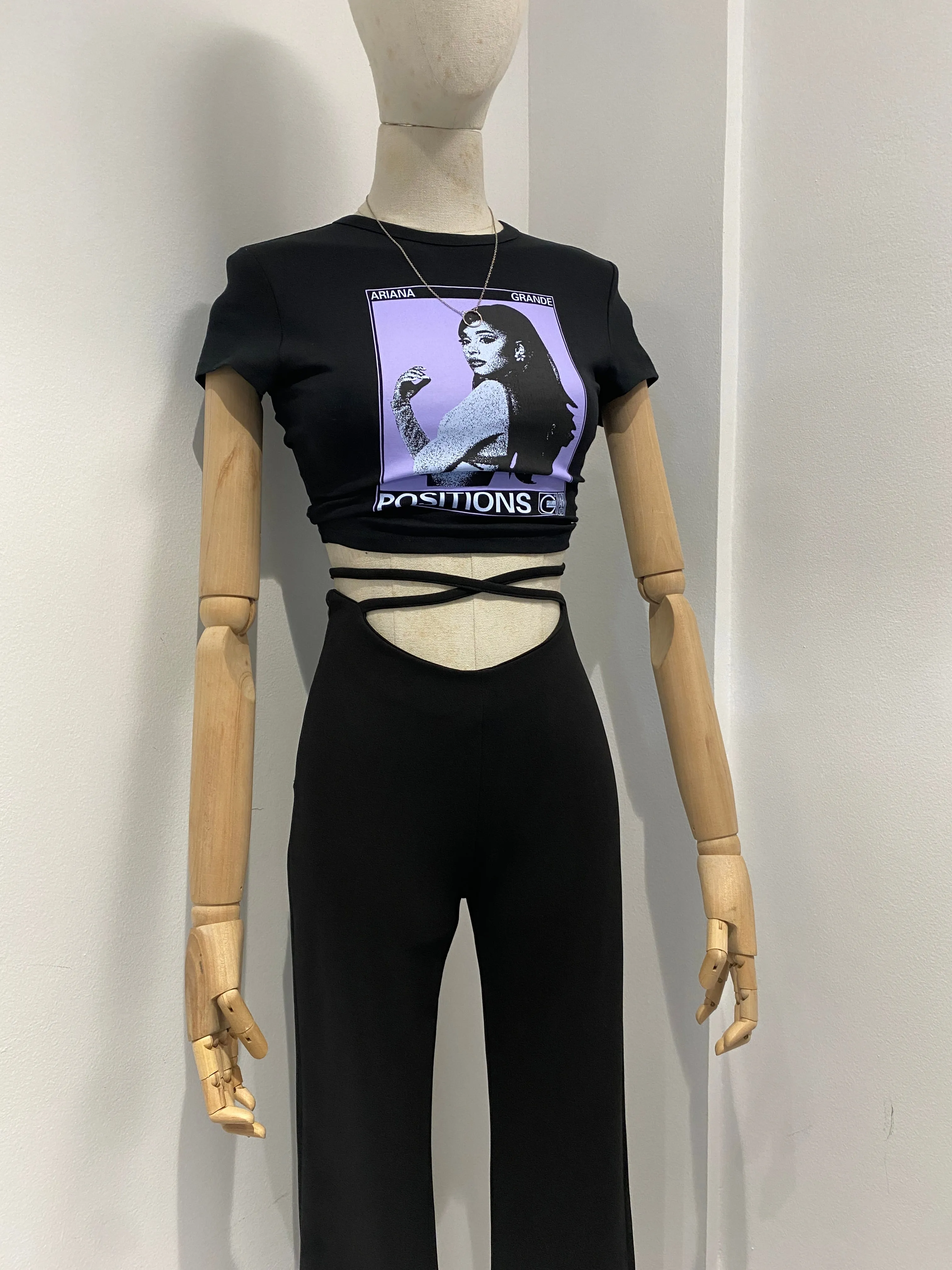 Strappy Waist Flare Pants
