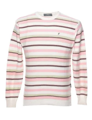Striped Multi-colour Jumper - M