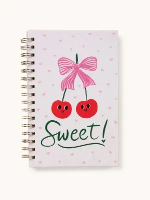 Sweetest Cherry Medium Spiral Notebook – Cute & Functional