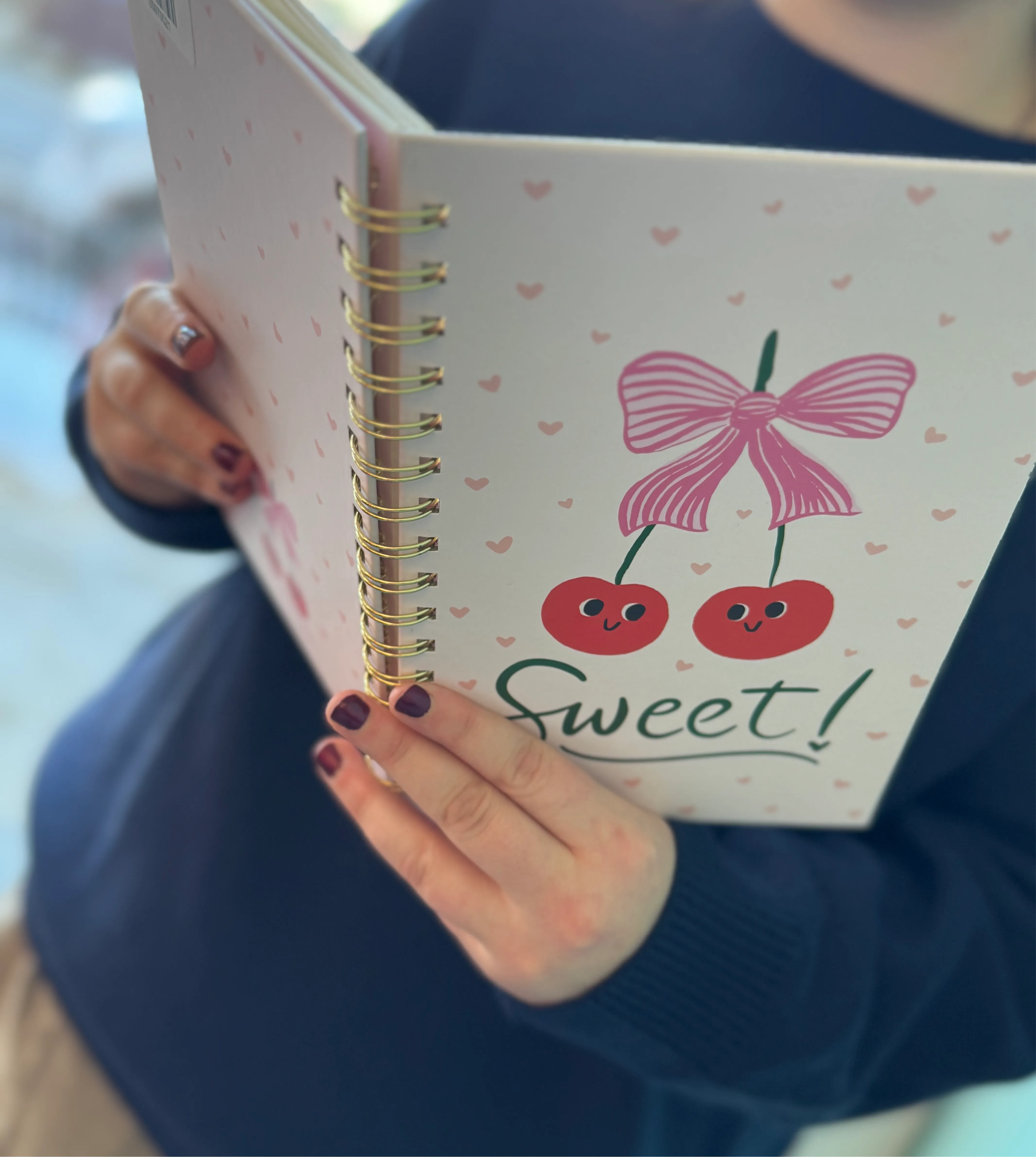 Sweetest Cherry Medium Spiral Notebook – Cute & Functional