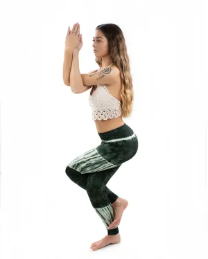 Tie Dye Leggings Green