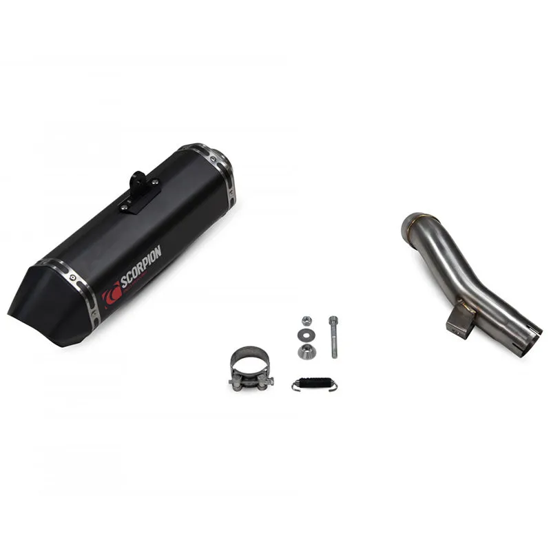 Versys 1000 / SE / Tourer / GT Serket Parallel Slip-on Black Ceramic 19-23 (RKA132BCER)