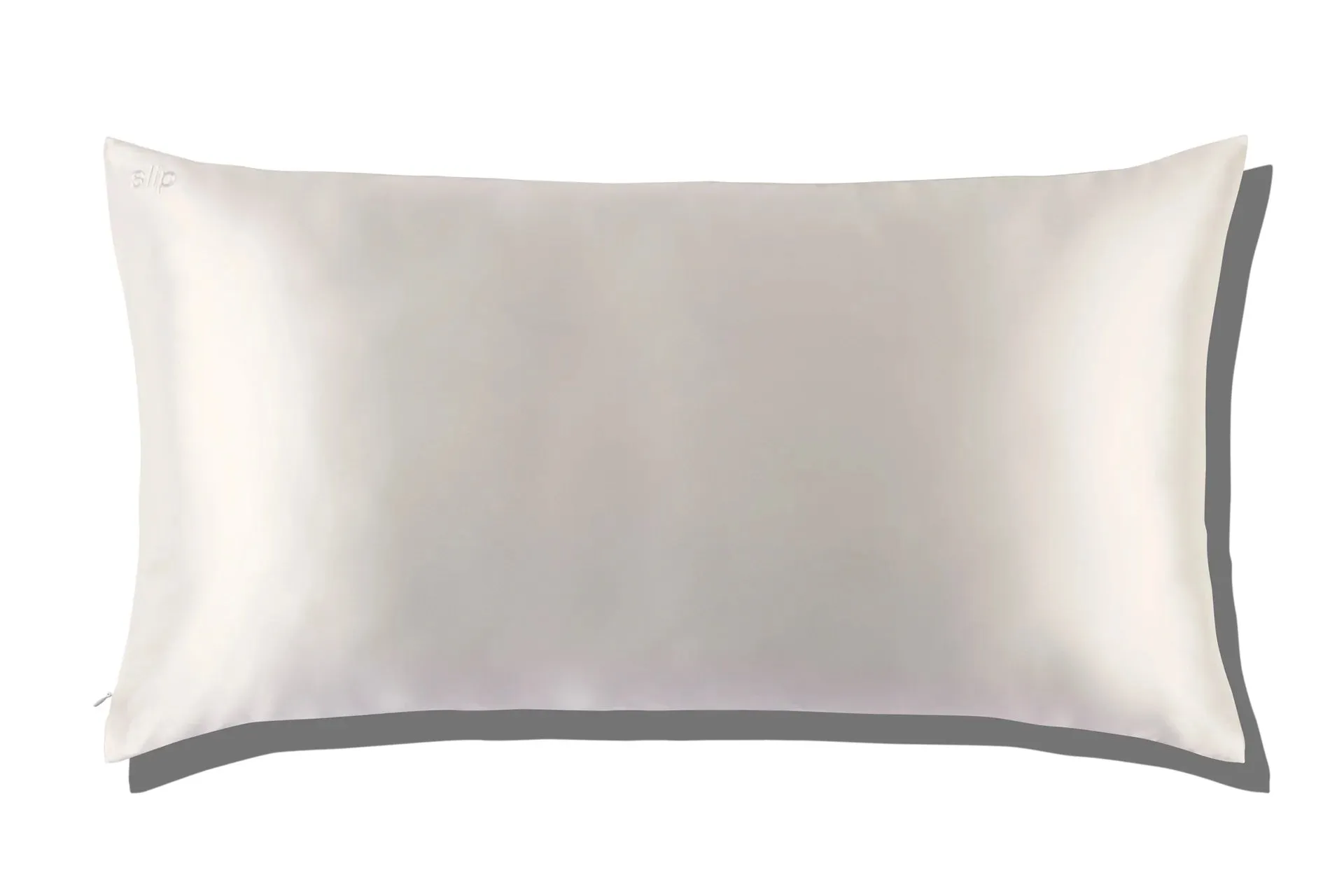 WHITE KING ZIPPERED PILLOWCASE